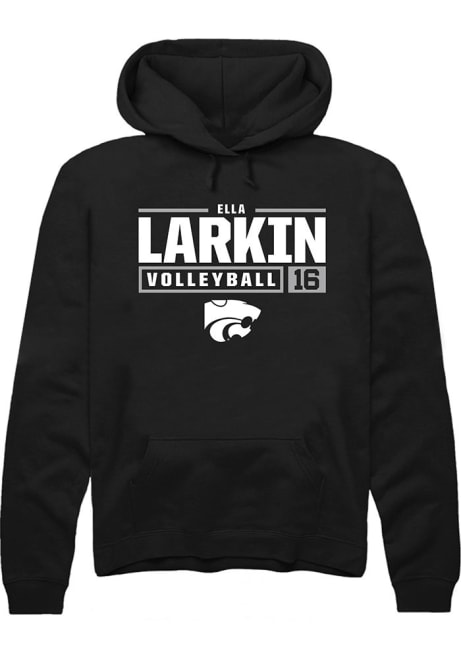 Ella  Larkin Rally Mens  K-State Wildcats NIL Stacked Box Hooded Sweatshirt