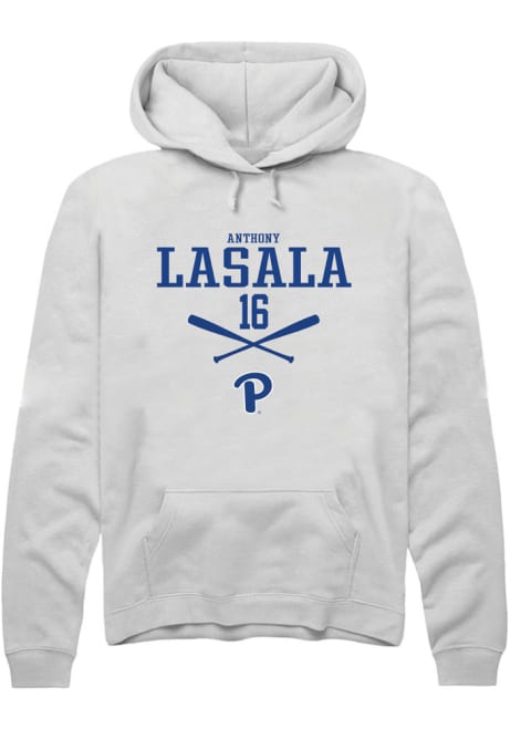 Anthony LaSala Rally Mens White Pitt Panthers NIL Sport Icon Hooded Sweatshirt