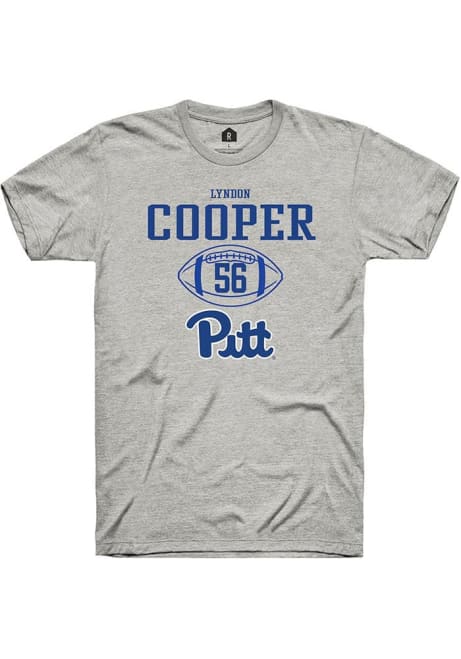 Lyndon Cooper Ash Pitt Panthers NIL Sport Icon Short Sleeve T Shirt