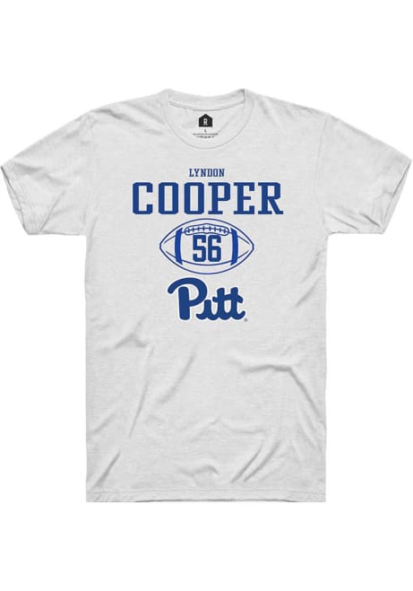 Lyndon Cooper White Pitt Panthers NIL Sport Icon Short Sleeve T Shirt