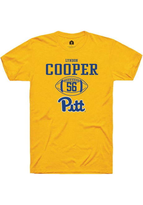 Lyndon Cooper Gold Pitt Panthers NIL Sport Icon Short Sleeve T Shirt