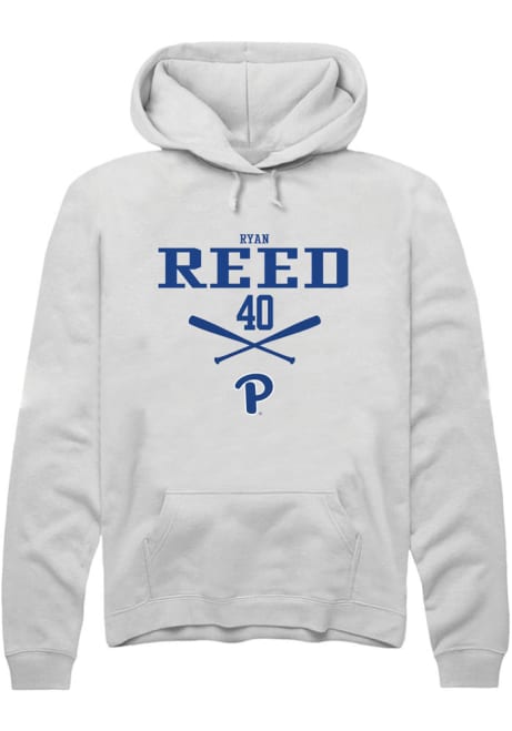 Ryan Reed Rally Mens White Pitt Panthers NIL Sport Icon Hooded Sweatshirt