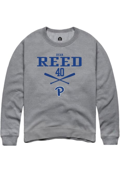 Ryan Reed Rally Mens Graphite Pitt Panthers NIL Sport Icon Crew Sweatshirt