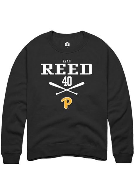 Ryan Reed Rally Mens Black Pitt Panthers NIL Sport Icon Crew Sweatshirt