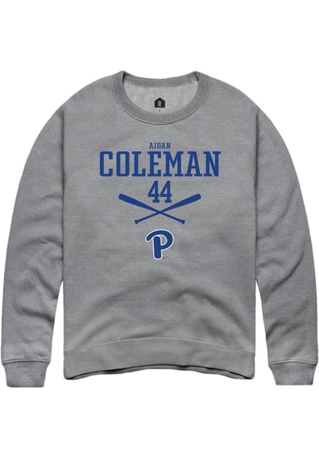 Aidan Coleman Rally Mens Graphite Pitt Panthers NIL Sport Icon Crew Sweatshirt