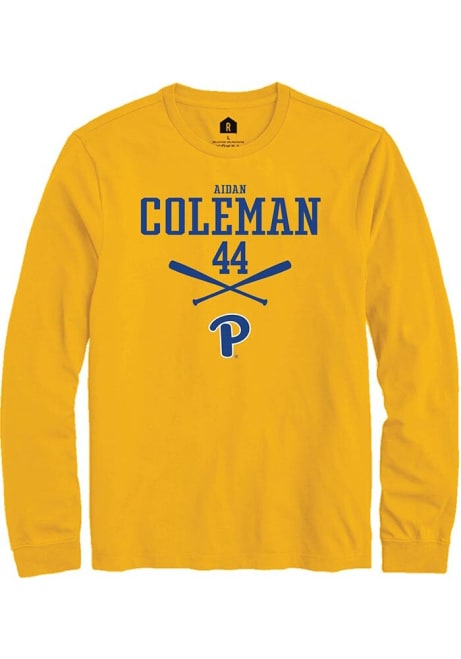 Aidan Coleman Rally Mens Gold Pitt Panthers NIL Sport Icon Tee