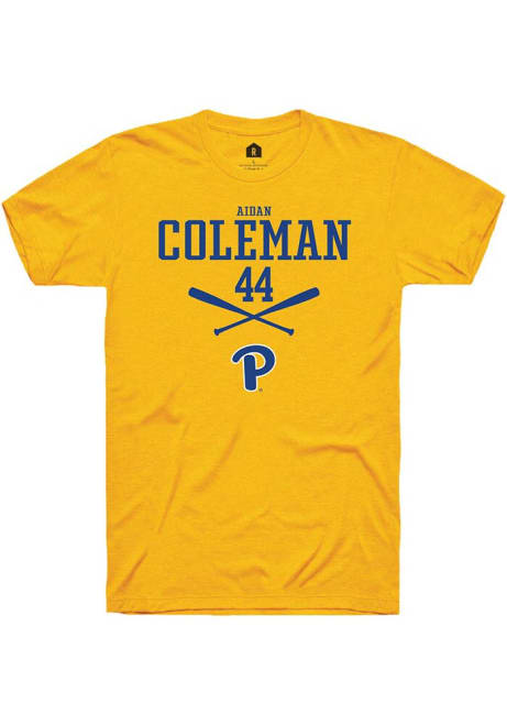 Aidan Coleman Gold Pitt Panthers NIL Sport Icon Short Sleeve T Shirt