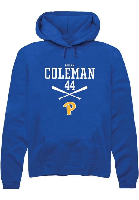 Aidan Coleman Rally Mens Blue Pitt Panthers NIL Sport Icon Hooded Sweatshirt