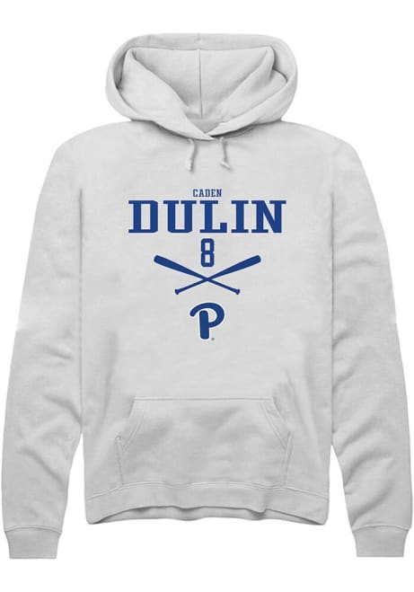 Caden Dulin Rally Mens White Pitt Panthers NIL Sport Icon Hooded Sweatshirt