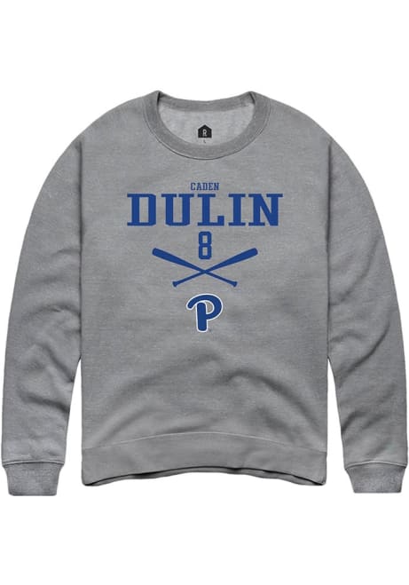 Caden Dulin Rally Mens Graphite Pitt Panthers NIL Sport Icon Crew Sweatshirt