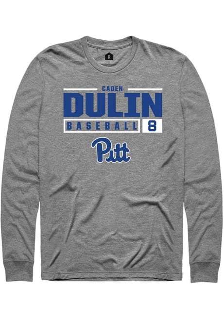 Caden Dulin Rally Mens Graphite Pitt Panthers NIL Stacked Box Tee