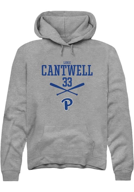 Luke Cantwell Rally Mens Graphite Pitt Panthers NIL Sport Icon Hooded Sweatshirt