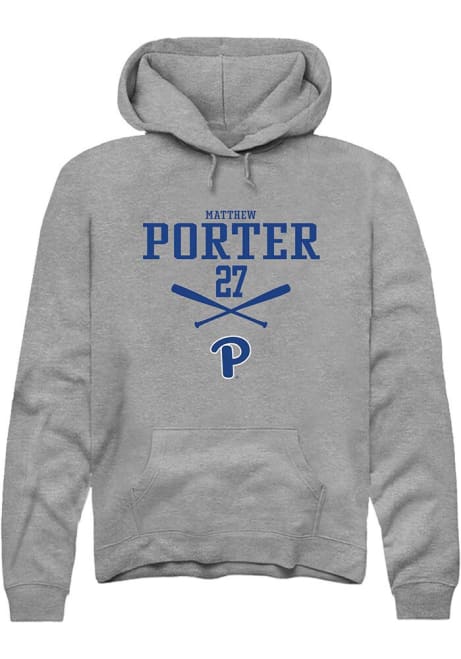 Matthew Porter Rally Mens Graphite Pitt Panthers NIL Sport Icon Hooded Sweatshirt