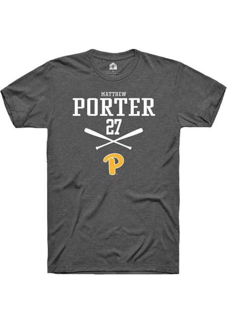 Matthew Porter Dark Grey Pitt Panthers NIL Sport Icon Short Sleeve T Shirt