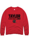 Main image for D.J. Taylor  Rally Cincinnati Bearcats Mens Red NIL Stacked Box Long Sleeve Crew Sweatshirt