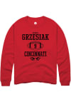 Main image for Daniel Grzesiak Rally Mens Red Cincinnati Bearcats NIL Sport Icon Crew Sweatshirt