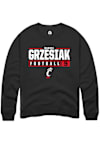 Main image for Daniel Grzesiak Rally Mens Black Cincinnati Bearcats NIL Stacked Box Crew Sweatshirt