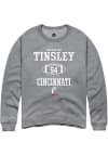 Main image for Dartanyan Tinsley Rally Mens Graphite Cincinnati Bearcats NIL Sport Icon Crew Sweatshirt