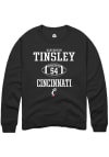 Main image for Dartanyan Tinsley  Rally Cincinnati Bearcats Mens Black NIL Sport Icon Long Sleeve Crew Sweatshirt