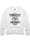 Main image for Dartanyan Tinsley  Rally Cincinnati Bearcats Mens White NIL Sport Icon Long Sleeve Crew Sweatshi..