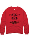 Main image for Dartanyan Tinsley  Rally Cincinnati Bearcats Mens Red NIL Sport Icon Long Sleeve Crew Sweatshirt