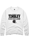 Main image for Dartanyan Tinsley  Rally Cincinnati Bearcats Mens White NIL Stacked Box Long Sleeve Crew Sweatsh..