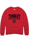 Main image for Dartanyan Tinsley  Rally Cincinnati Bearcats Mens Red NIL Stacked Box Long Sleeve Crew Sweatshirt