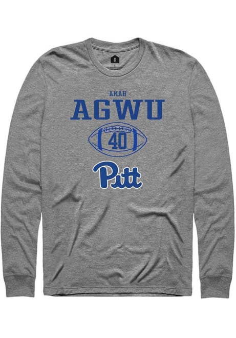 Amah Agwu Rally Mens Graphite Pitt Panthers NIL Sport Icon Tee