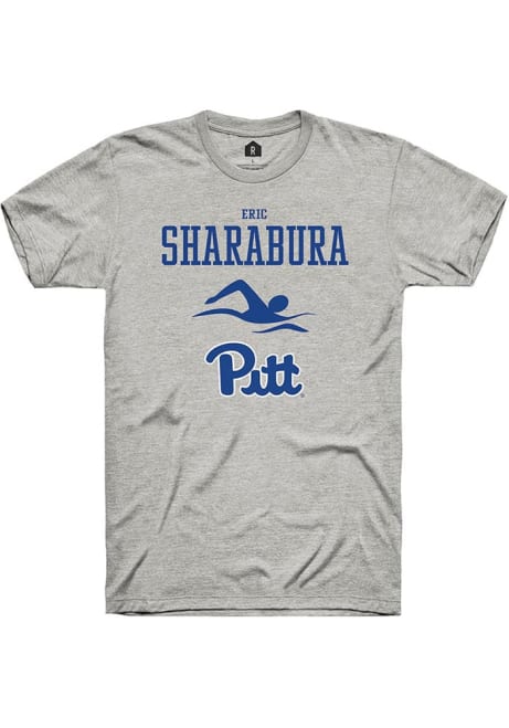 Eric Sharabura Ash Pitt Panthers NIL Sport Icon Short Sleeve T Shirt