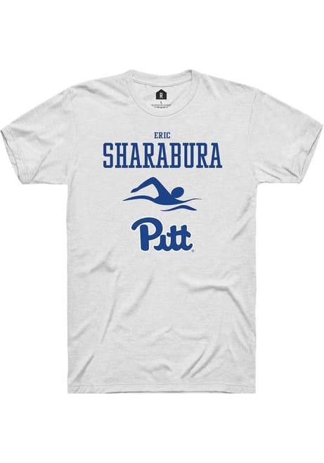 Eric Sharabura White Pitt Panthers NIL Sport Icon Short Sleeve T Shirt