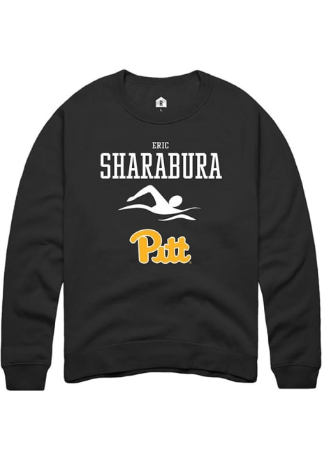 Eric Sharabura Rally Mens  Pitt Panthers NIL Sport Icon Crew Sweatshirt