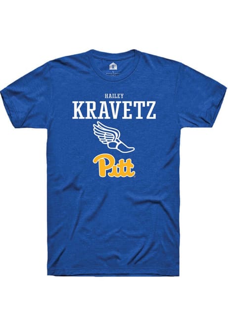 Hailey Kravetz Blue Pitt Panthers NIL Sport Icon Short Sleeve T Shirt