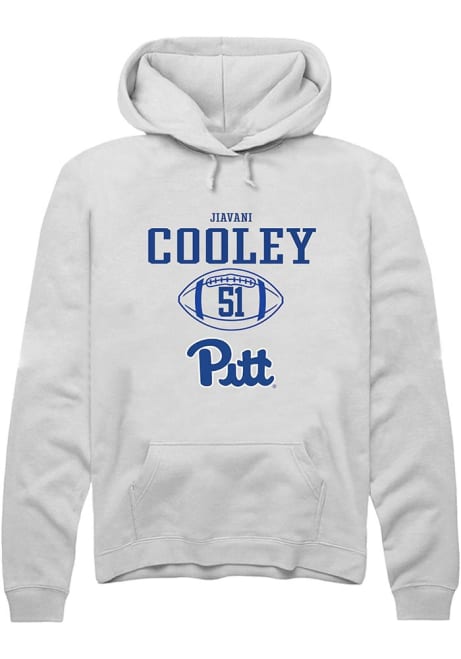 Jiavani Cooley Rally Mens White Pitt Panthers NIL Sport Icon Hooded Sweatshirt