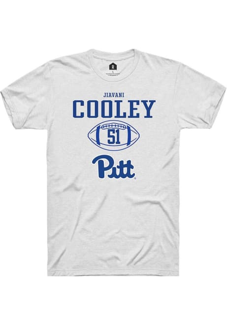 Jiavani Cooley White Pitt Panthers NIL Sport Icon Short Sleeve T Shirt