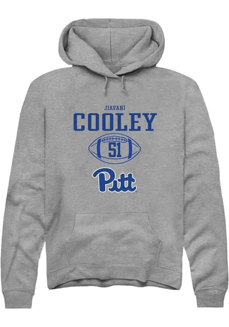 Jiavani Cooley Rally Mens Graphite Pitt Panthers NIL Sport Icon Hooded Sweatshirt