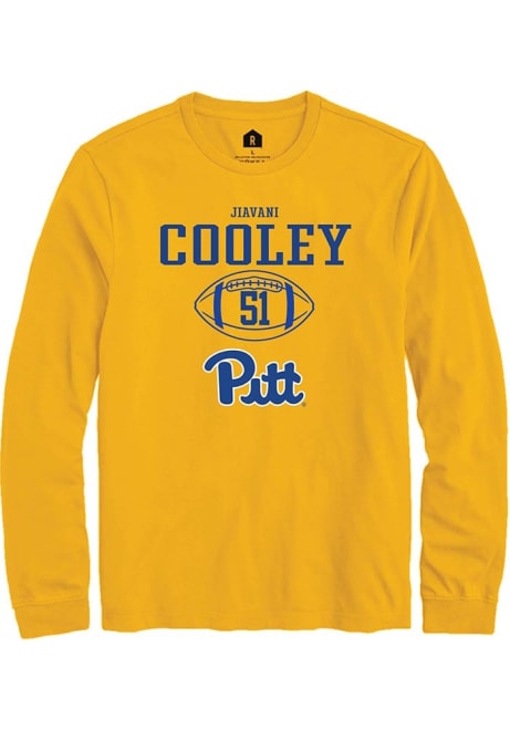 Jiavani Cooley Rally Mens Gold Pitt Panthers NIL Sport Icon Tee