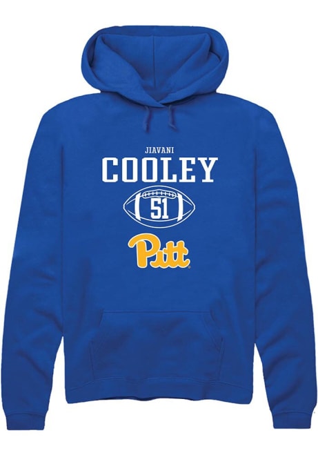 Jiavani Cooley Rally Mens Blue Pitt Panthers NIL Sport Icon Hooded Sweatshirt