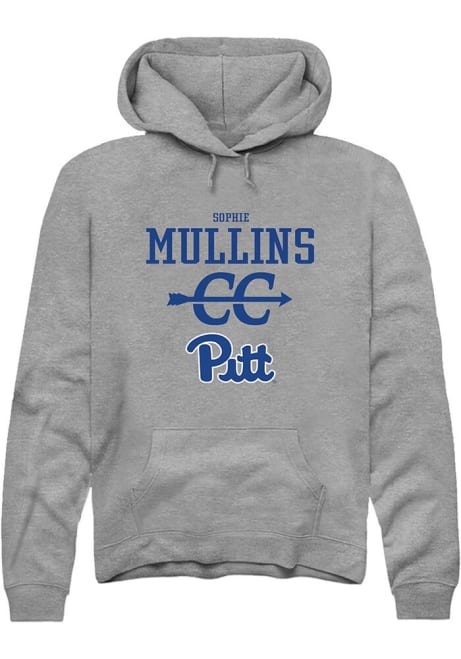 Sophie Mullins Rally Mens Graphite Pitt Panthers NIL Sport Icon Hooded Sweatshirt