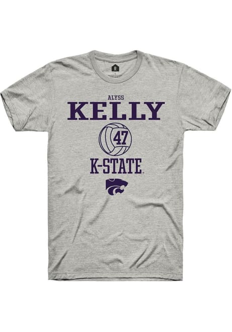 Alyss Kelly Ash K-State Wildcats NIL Sport Icon Short Sleeve T Shirt