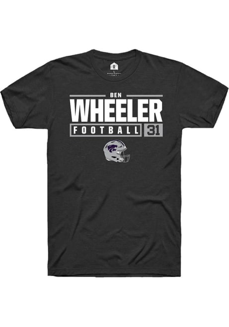 Ben Wheeler  K-State Wildcats NIL Stacked Box Short Sleeve T Shirt