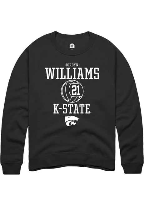 Jordyn Williams Rally Mens  K-State Wildcats NIL Sport Icon Crew Sweatshirt