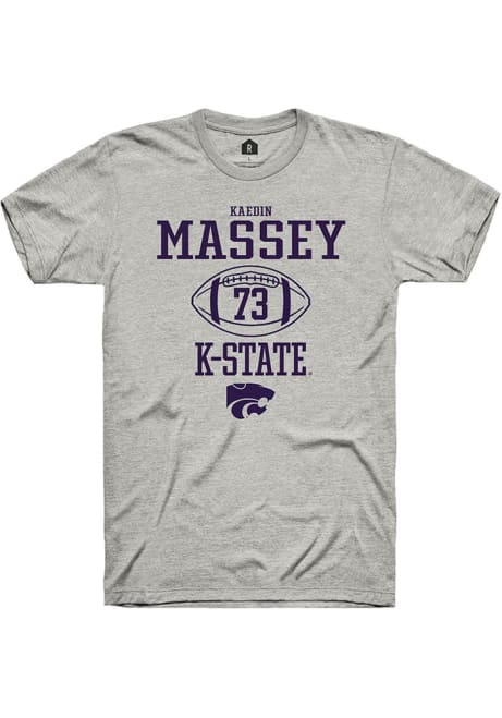 Kaedin Massey Ash K-State Wildcats NIL Sport Icon Short Sleeve T Shirt