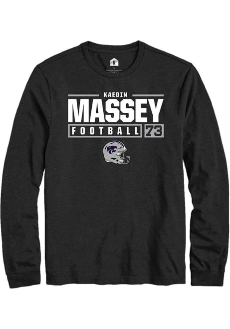 Kaedin Massey Rally Mens  K-State Wildcats NIL Stacked Box Tee