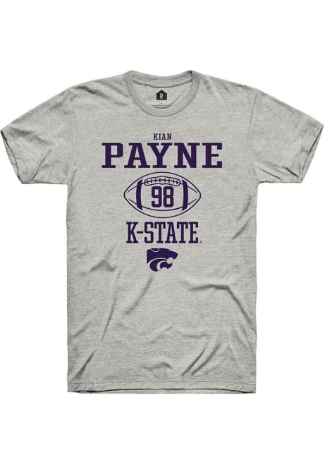 Kian Payne Ash K-State Wildcats NIL Sport Icon Short Sleeve T Shirt