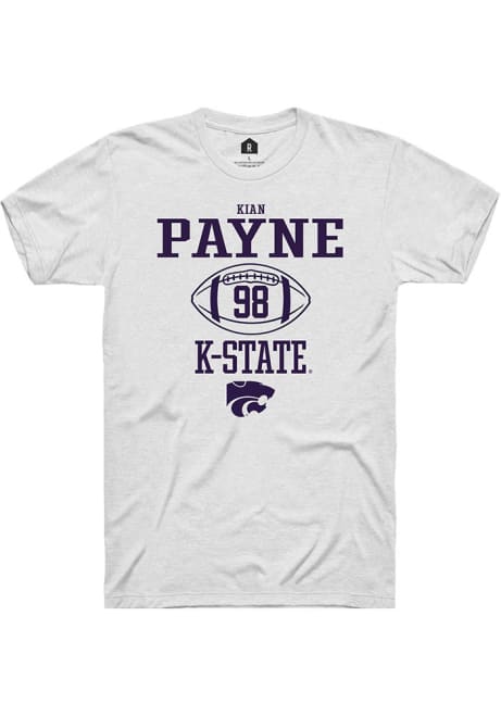 Kian Payne White K-State Wildcats NIL Sport Icon Short Sleeve T Shirt