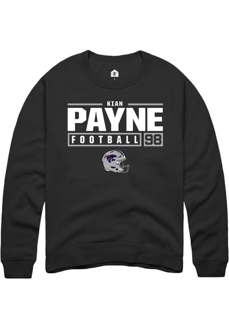 Kian Payne Rally Mens  K-State Wildcats NIL Stacked Box Crew Sweatshirt