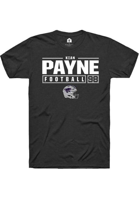 Kian Payne  K-State Wildcats NIL Stacked Box Short Sleeve T Shirt