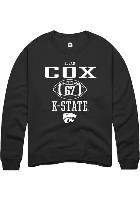 Logan Cox Rally Mens  K-State Wildcats NIL Sport Icon Crew Sweatshirt