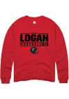 Main image for Drew Logan  Rally Cincinnati Bearcats Mens Red NIL Stacked Box Long Sleeve Crew Sweatshirt