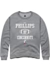 Main image for Eric Phillips Rally Mens Graphite Cincinnati Bearcats NIL Sport Icon Crew Sweatshirt